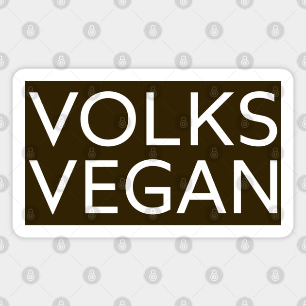 VolksVegan Magnet by MZeeDesigns